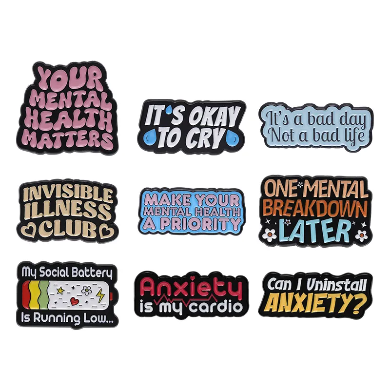 Men'S Accessories Quotes - Брошь с эмалированной булавкой и цитатой,