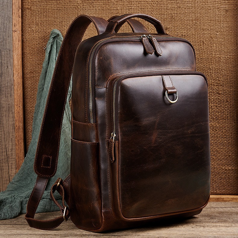 Men'S Accessories Backpack - Мужской рюкзак для ноутбука из вощеной