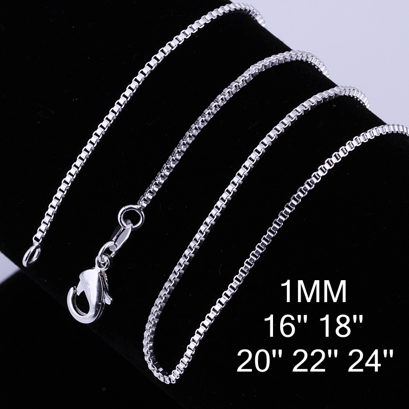 Men Accessories Gift Box - 10 шт., 16-24 дюйма, стерлинговое серебро