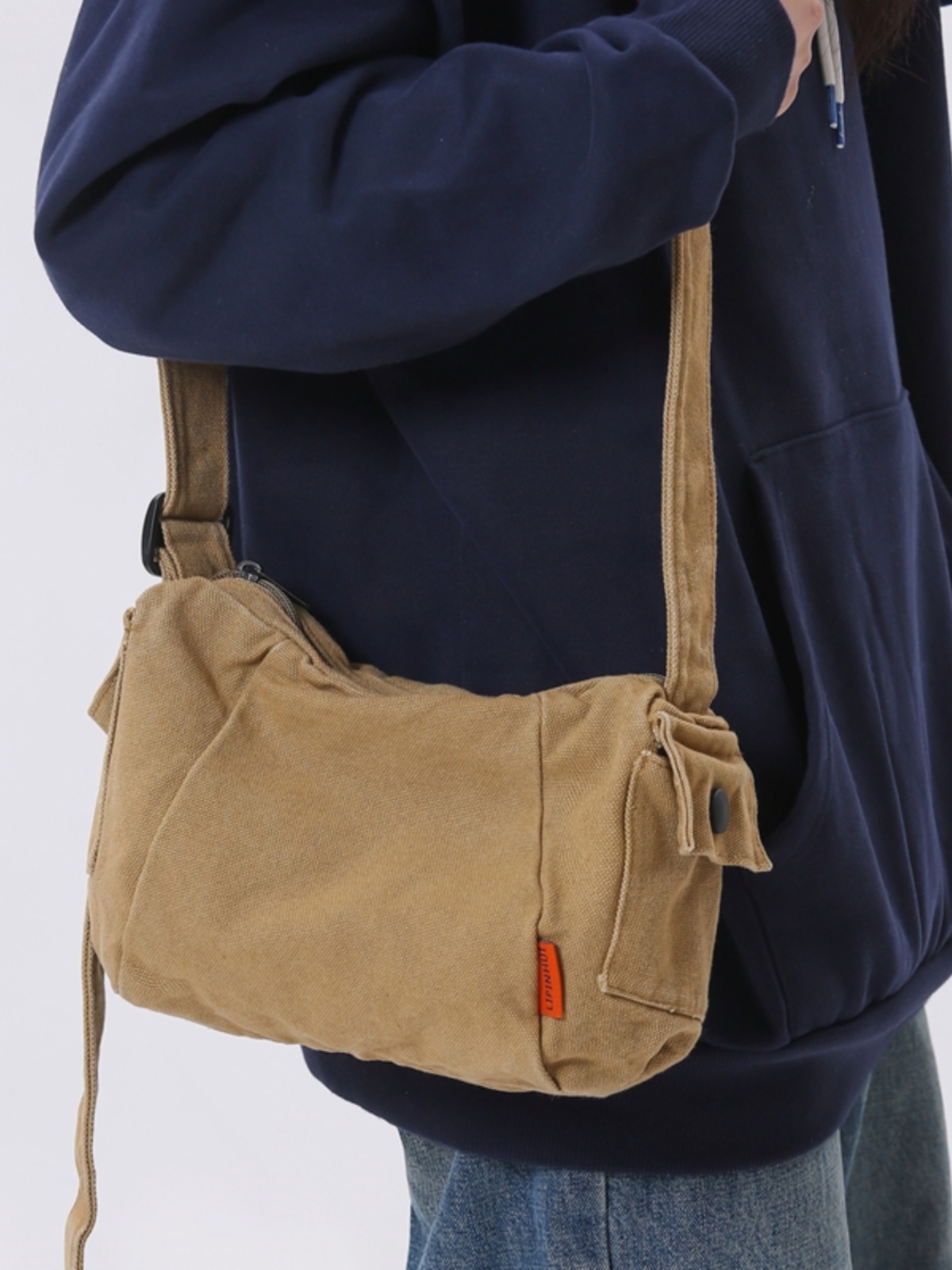 Men'S Accessories Backpack - Ретро-сумка-мессенджер из канваса, на одно плечо,