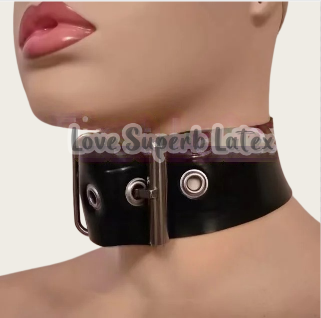 Men Accessories For Neck - Латексный чокер 0,4 мм, сексуальный, резиновый,
