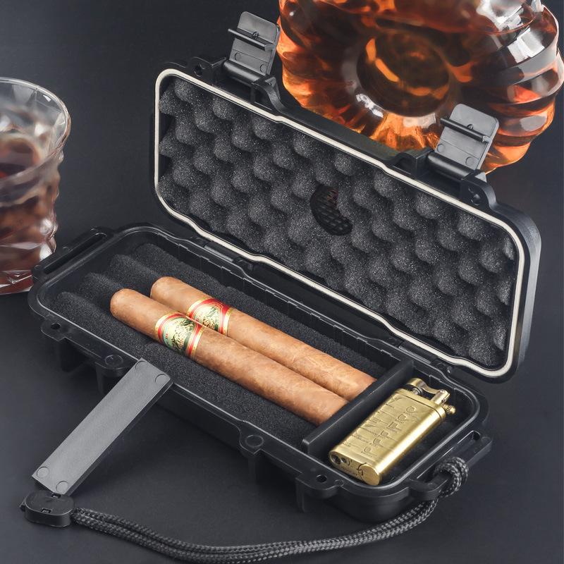 Men Accessories Gift Box - Портативный хьюмидор для сигар с увлажнителем,