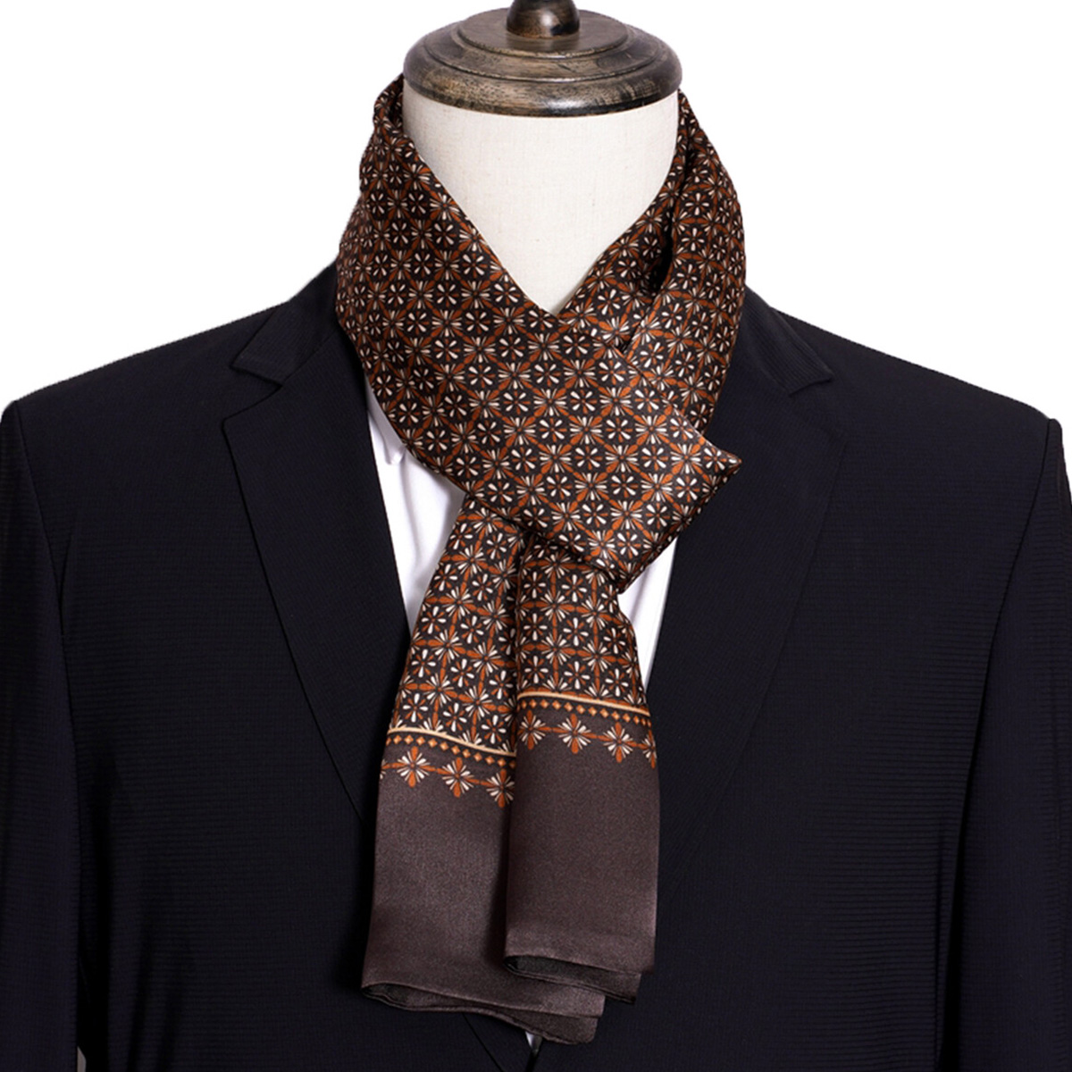 Новый мужской шелковый шарф в  – обзор и цена Men Accessories For Neck