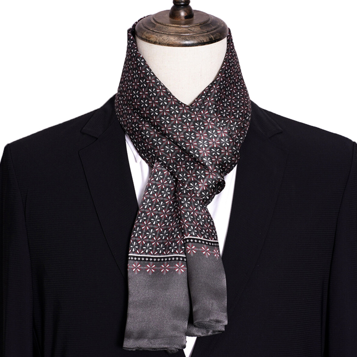 Новый мужской шелковый шарф в  – обзор и цена Men Accessories For Neck